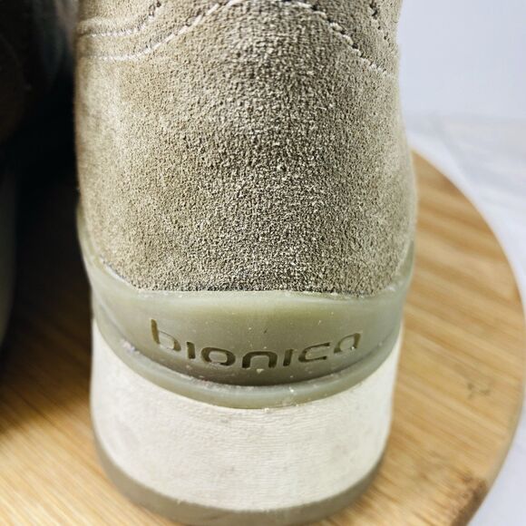 Bionica Dalton Lace Up Tan Leather Hiking Boots Women"s Size 10M - Picture 5 of 7